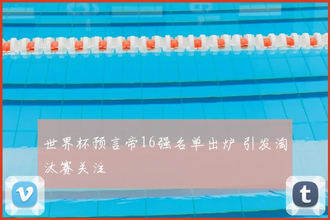 世界杯预言帝16强名单出炉 引发淘汰赛关注